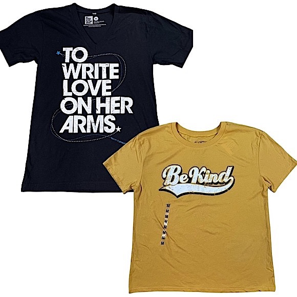 To Write Love On Her Arms & Modern Lux size medium short sleeve shirt bundle EUC - Picture 15 of 15